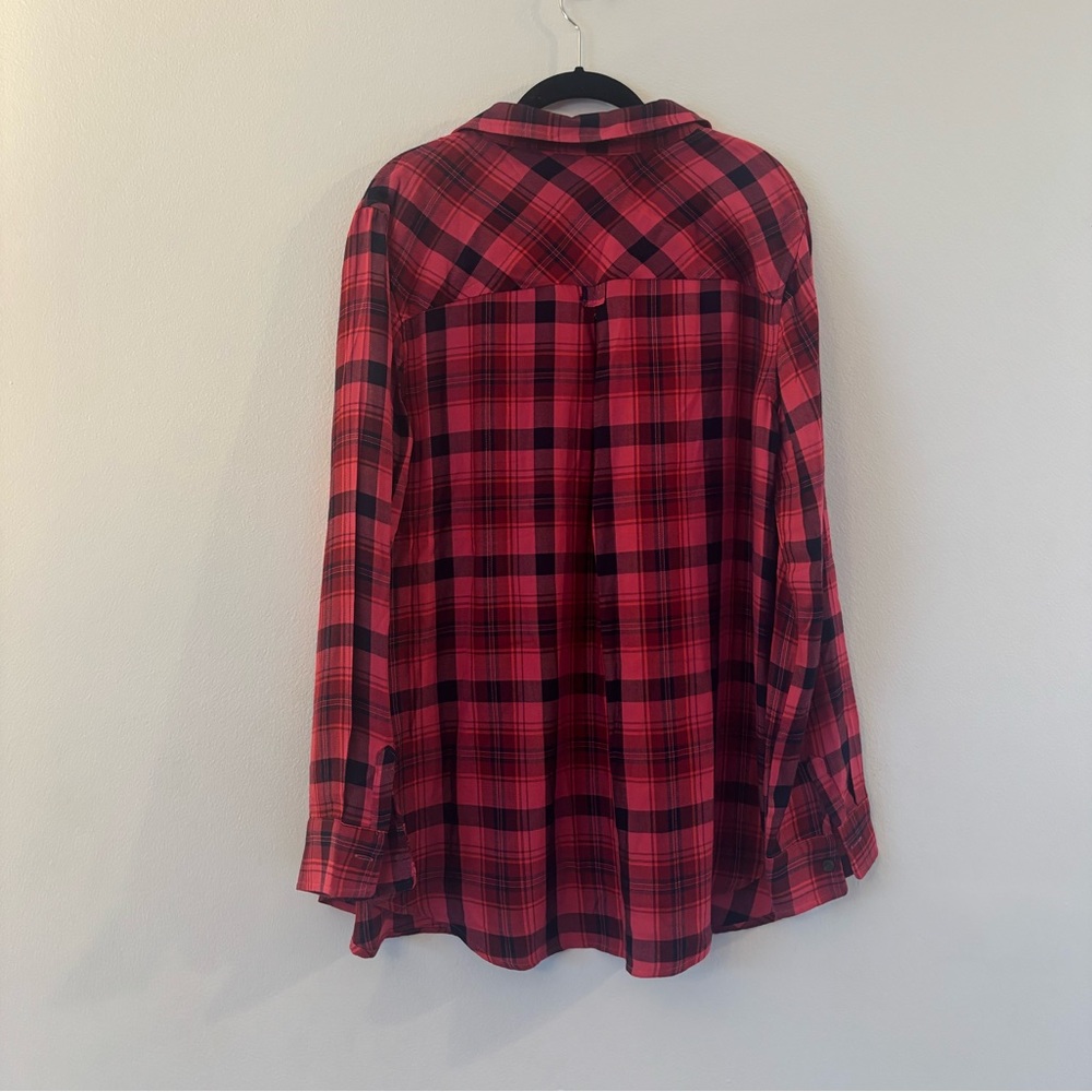 Isabel Maternity Plaid Shirt Dress - Picture 2 of 6